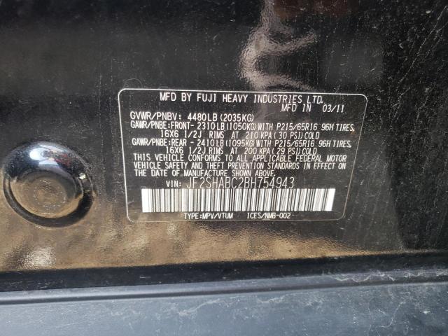 Photo 10 from auction – 2011 SUBARU FORESTER 2 with VIN JF2SHABC2BH754943