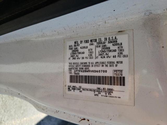 Photo 10 from auction – 1997 FORD F250 with VIN 1FTFX28W9VKD60700