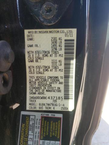 Photo 10 from auction – 2011 NISSAN FRONTIER S with VIN 1N6AD0CW8BC437185