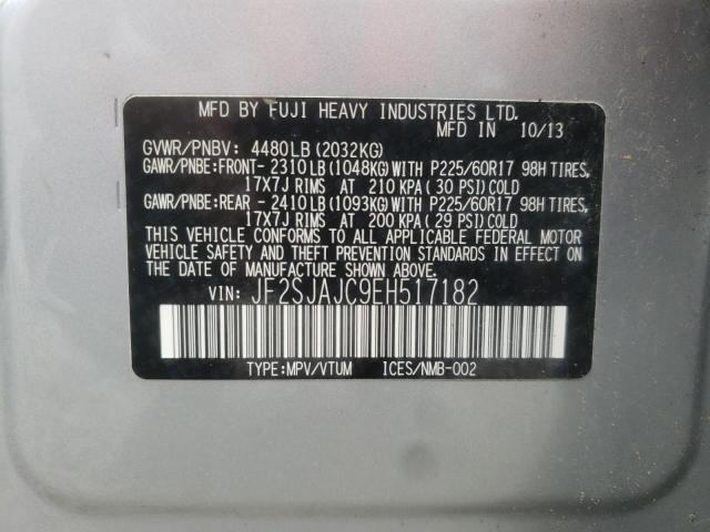 Photo 10 from auction – 2014 SUBARU FORESTER 2 with VIN JF2SJAJC9EH517182