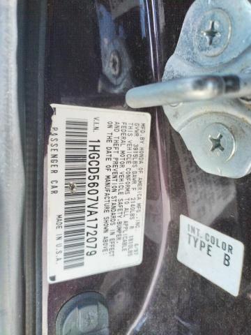 Photo 10 from auction – 1997 HONDA ACCORD SE with VIN 1HGCD5607VA172079