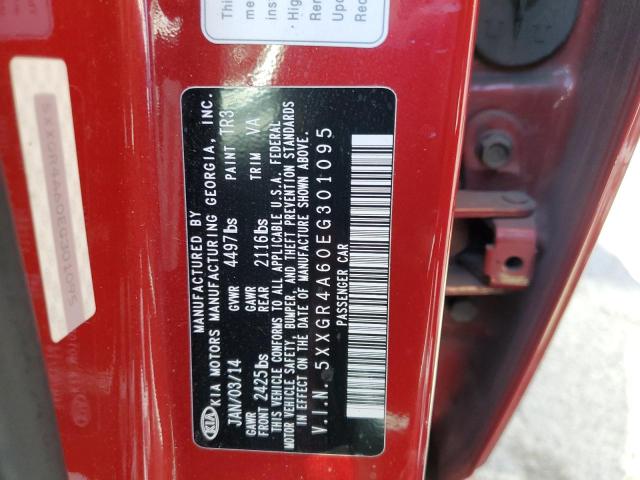 Photo 10 from auction – 2014 KIA OPTIMA SX with VIN 5XXGR4A60EG301095