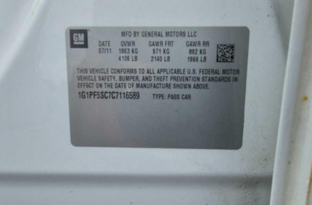 Photo 10 from auction – 2012 CHEVROLET CRUZE LT with VIN 1G1PF5SC7C7116589