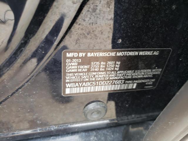 Photo 10 from auction – 2013 BMW 750 I with VIN WBAYA8C51DD227683