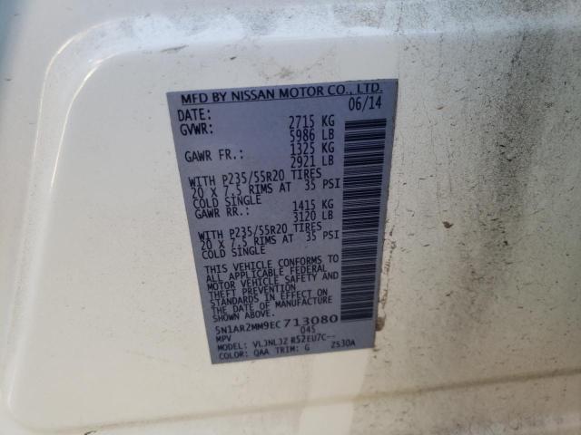 Photo 10 from auction – 2014 NISSAN PATHFINDER with VIN 5N1AR2MM9EC713080