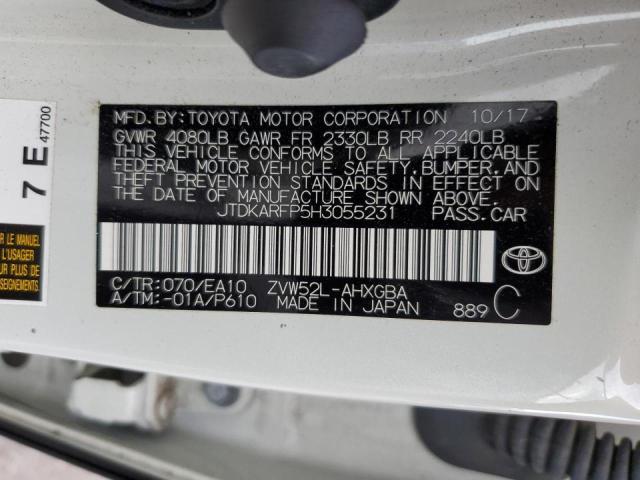Photo 10 from auction – 2017 TOYOTA PRIUS PRIM with VIN JTDKARFP5H3055231