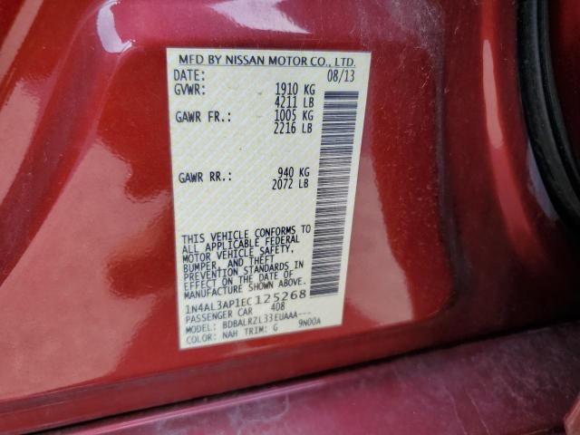 Photo 10 from auction – 2014 NISSAN ALTIMA 2.5 with VIN 1N4AL3AP1EC125268