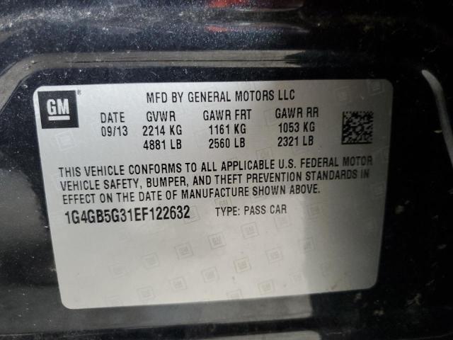 Photo 10 from auction – 2014 BUICK LACROSSE with VIN 1G4GB5G31EF122632