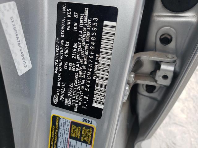 Photo 10 from auction – 2015 KIA OPTIMA LX with VIN 5XXGM4A76FG485953