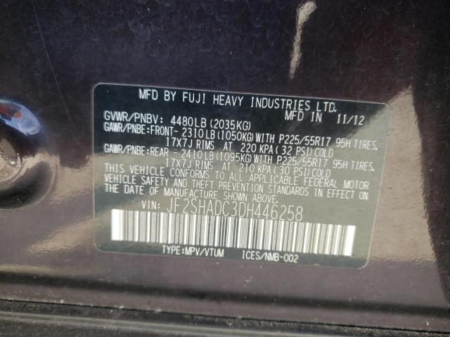 Photo 10 from auction – 2013 SUBARU FORESTER with VIN JF2SHADC3DH446258
