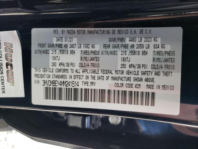 Photo 10 from auction – 2021 MAZDA CX-30 PREM with VIN 3MVDMBEY4MM241514