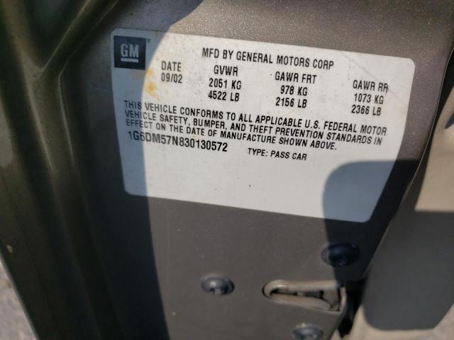 Photo 10 from auction – 2003 CADILLAC CTS with VIN 1G6DM57N830130572