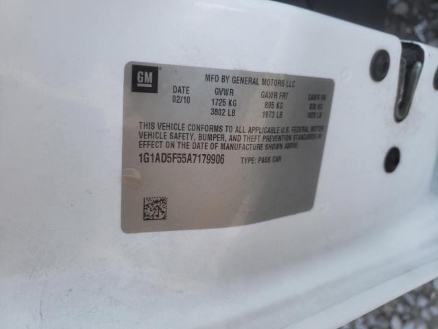 Photo 10 from auction – 2010 CHEVROLET COBALT 1LT with VIN 1G1AD5F55A7179906