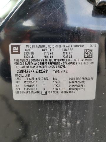 Photo 10 from auction – 2017 CHEVROLET EQUINOX LT with VIN 2GNFLFEKXH6125211