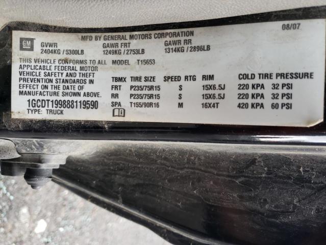 Photo 10 from auction – 2008 CHEVROLET COLORADO with VIN 1GCDT199888119590