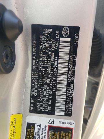 Photo 10 from auction – 2014 TOYOTA CAMRY L with VIN 4T1BF1FK4EU429014