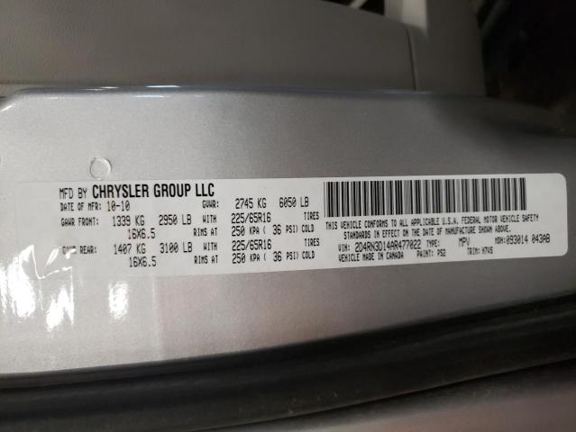 Photo 10 from auction – 2010 DODGE GRAND CARA with VIN 2D4RN3D14AR477022