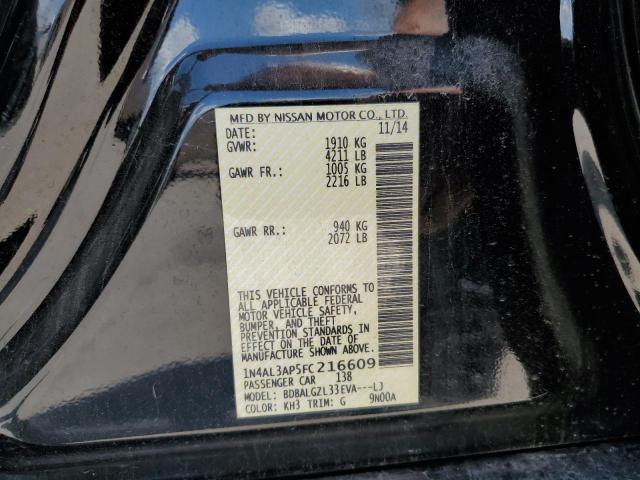 Photo 10 from auction – 2015 NISSAN ALTIMA 2.5 with VIN 1N4AL3AP5FC216609