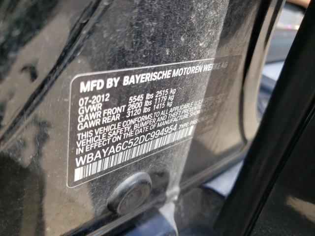 Photo 10 from auction – 2013 BMW 740 I with VIN WBAYA6C52DC994954