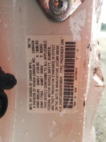 Photo 10 from auction – 2016 HONDA CIVIC EX with VIN 2HGFC3B33GH358629