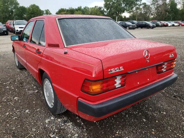 Photo 3 from auction – 1992 MERCEDES-BENZ 190 E 2.6 with VIN WDBDA29D4NF886102
