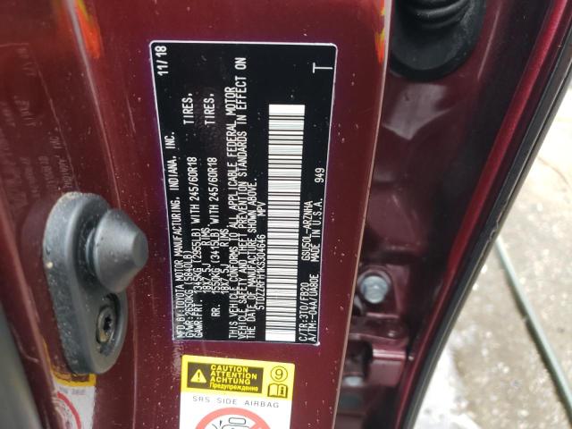 Photo 10 from auction – 2019 TOYOTA HIGHLANDER with VIN 5TDZZRFH1KS304646