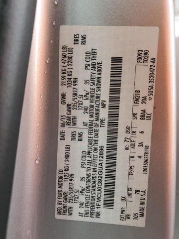 صورة رقم 10 من المزاد - 2016 FORD ESCAPE SE مع VIN 1FMCU0G92GUA12896