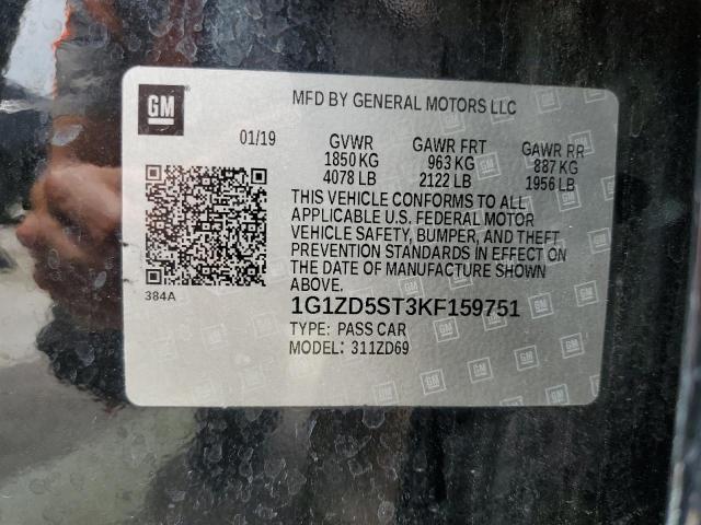 Photo 10 from auction – 2019 CHEVROLET MALIBU LT with VIN 1G1ZD5ST3KF159751