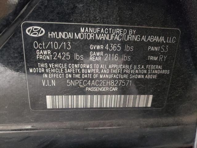 Photo 10 from auction – 2014 HYUNDAI SONATA SE with VIN 5NPEC4AC2EH827571
