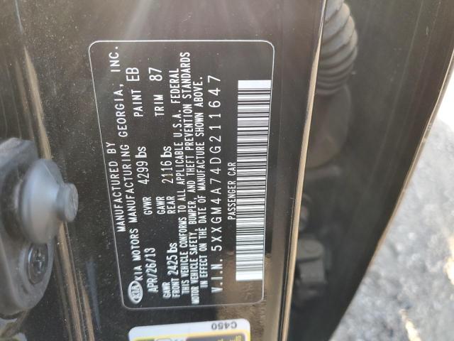 Photo 10 from auction – 2013 KIA OPTIMA LX with VIN 5XXGM4A74DG211647