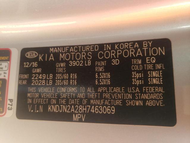 Photo 10 from auction – 2017 KIA SOUL with VIN KNDJN2A28H7463069
