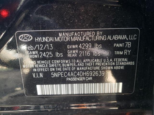 Photo 10 from auction – 2013 HYUNDAI SONATA SE with VIN 5NPEC4AC4DH692639