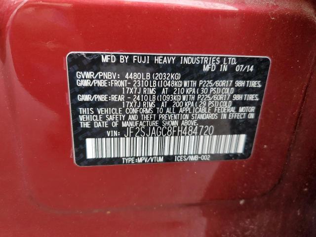 Photo 10 from auction – 2015 SUBARU FORESTER 2 with VIN JF2SJAGC8FH484720