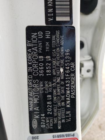 Photo 10 from auction – 2015 KIA RIO LX with VIN KNADM4A31F6451396