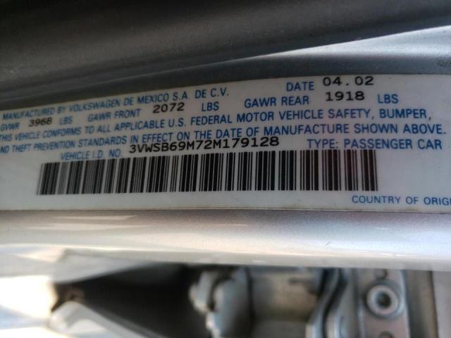 Photo 10 from auction – 2002 VOLKSWAGEN JETTA GLS with VIN 3VWSB69M72M179128