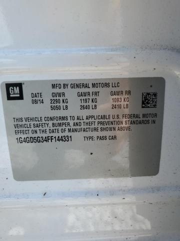 Photo 10 from auction – 2015 BUICK LACROSSE P with VIN 1G4GD5G34FF144331