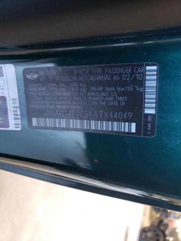 Photo 10 from auction – 2010 MINI COOPER S with VIN WMWMF7C54ATX44049