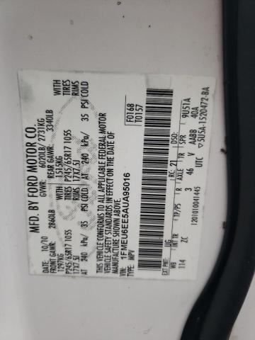 Photo 10 from auction – 2010 FORD EXPLORER E with VIN 1FMEU6EE5AUA95016
