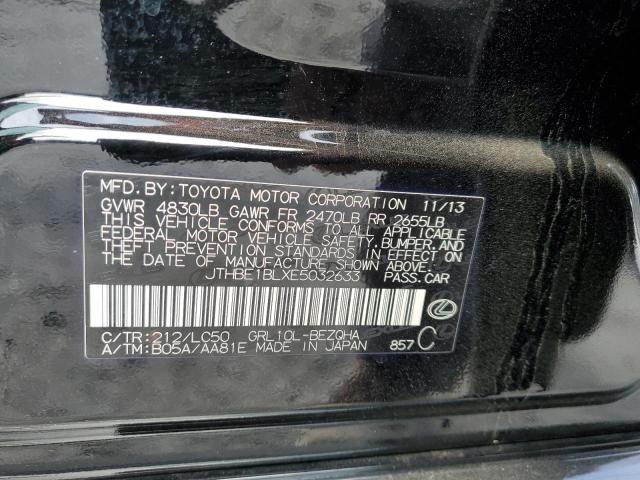 Photo 10 from auction – 2014 LEXUS GS 350 with VIN JTHBE1BLXE5032633
