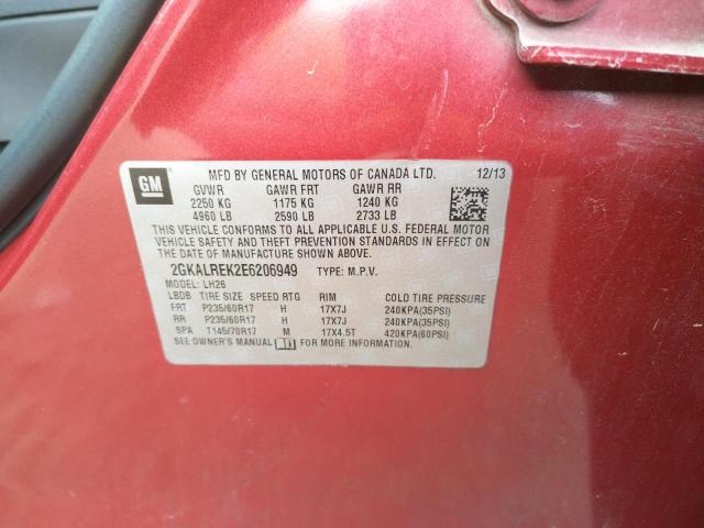 Photo 10 from auction – 2014 GMC TERRAIN SL with VIN 2GKALREK2E6206949
