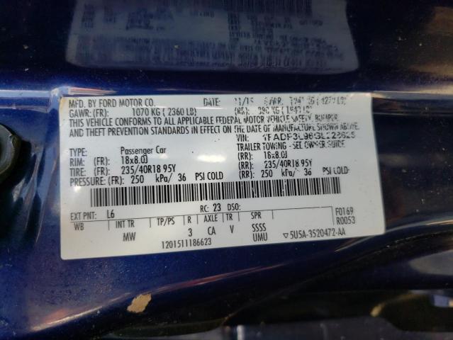 Photo 10 from auction – 2016 FORD FOCUS ST with VIN 1FADP3L96GL228625
