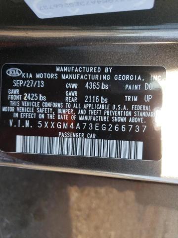 Photo 10 from auction – 2014 KIA OPTIMA LX with VIN 5XXGM4A73EG266737