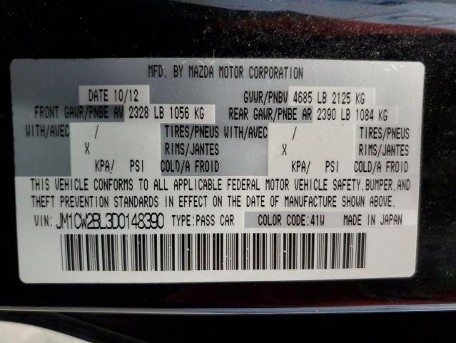 Photo 10 from auction – 2013 MAZDA 5 with VIN JM1CW2BL3D0148390