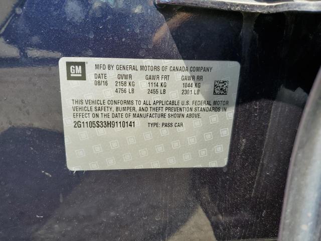 Photo 10 from auction – 2017 CHEVROLET IMPALA LT with VIN 2G1105S33H9110141