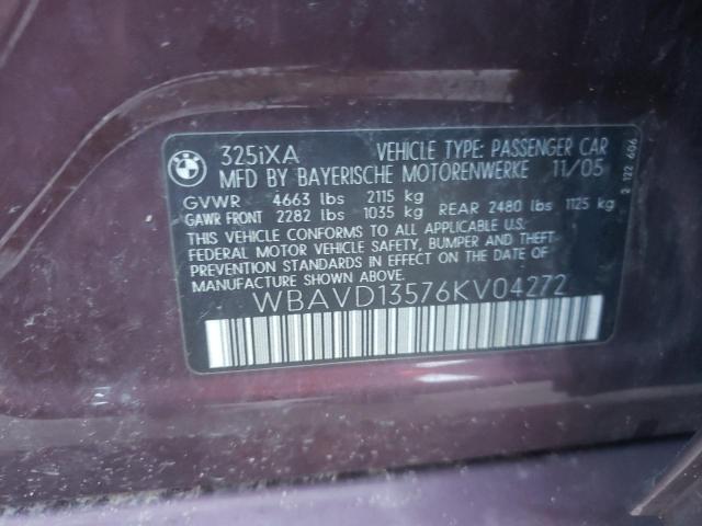 Zdjęcie 10 z aukcji – 2006 BMW 325 XI z VIN WBAVD13576KV04272