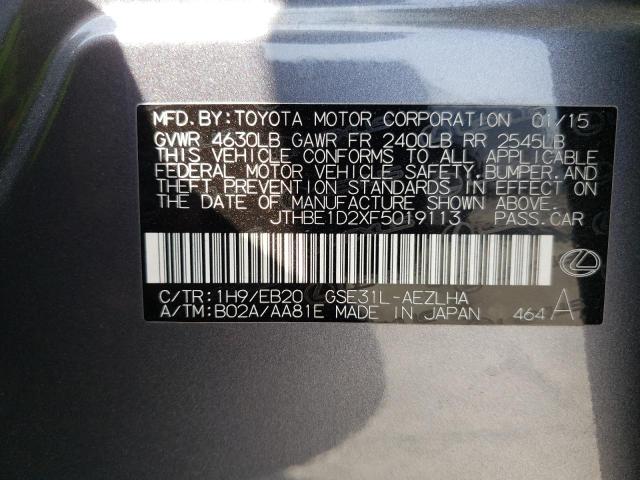 Photo 10 from auction – 2015 LEXUS IS 350 with VIN JTHBE1D2XF5019113