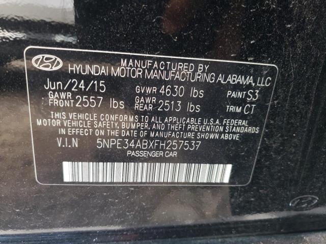 Photo 10 from auction – 2015 HYUNDAI SONATA SPO with VIN 5NPE34ABXFH257537