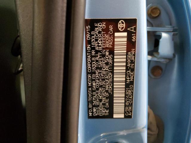 Photo 10 from auction – 2015 TOYOTA PRIUS C with VIN JTDKDTB32F1110895