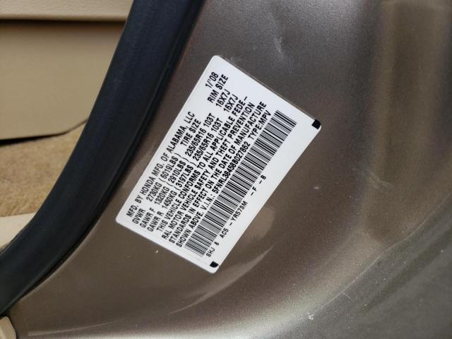 Photo 10 from auction – 2008 HONDA ODYSSEY with VIN 5FNRL38458B027862
