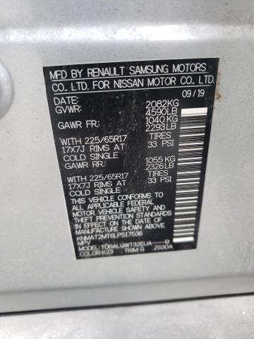 Photo 10 from auction – 2020 NISSAN ROGUE S with VIN KNMAT2MT6LP517536